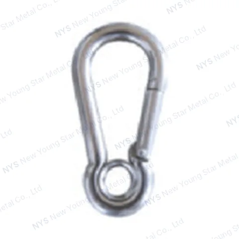 Spring Hook with Eyelet 316SS