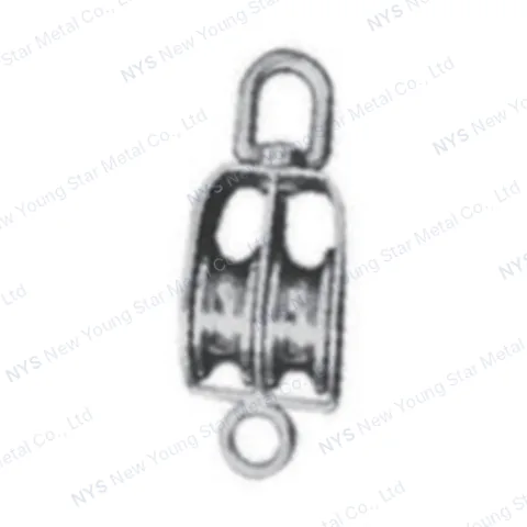 Double Swivel Pulley with Ring